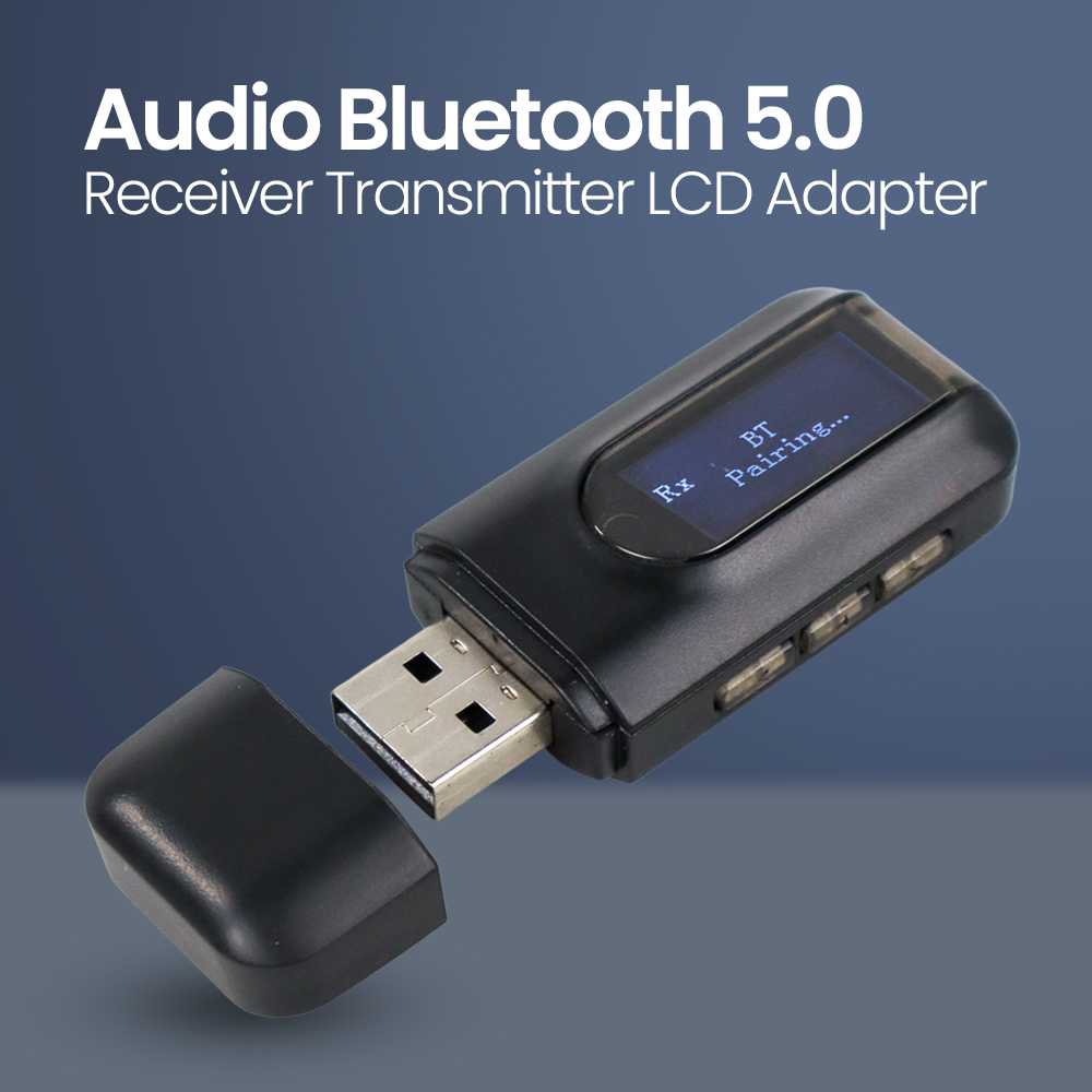 Foto Ollivan usb audio bluetooth 5.0 receiver transmitter lcd adapter