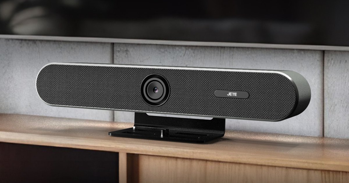 Foto JETE Webcam Video Conference JETE Meetbar 4K UHD 5x Digital Zoom dengan